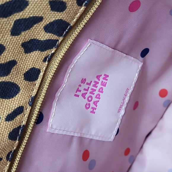 Stella and Dot Canvas Leopard Print Bag - Picture 10 of 13